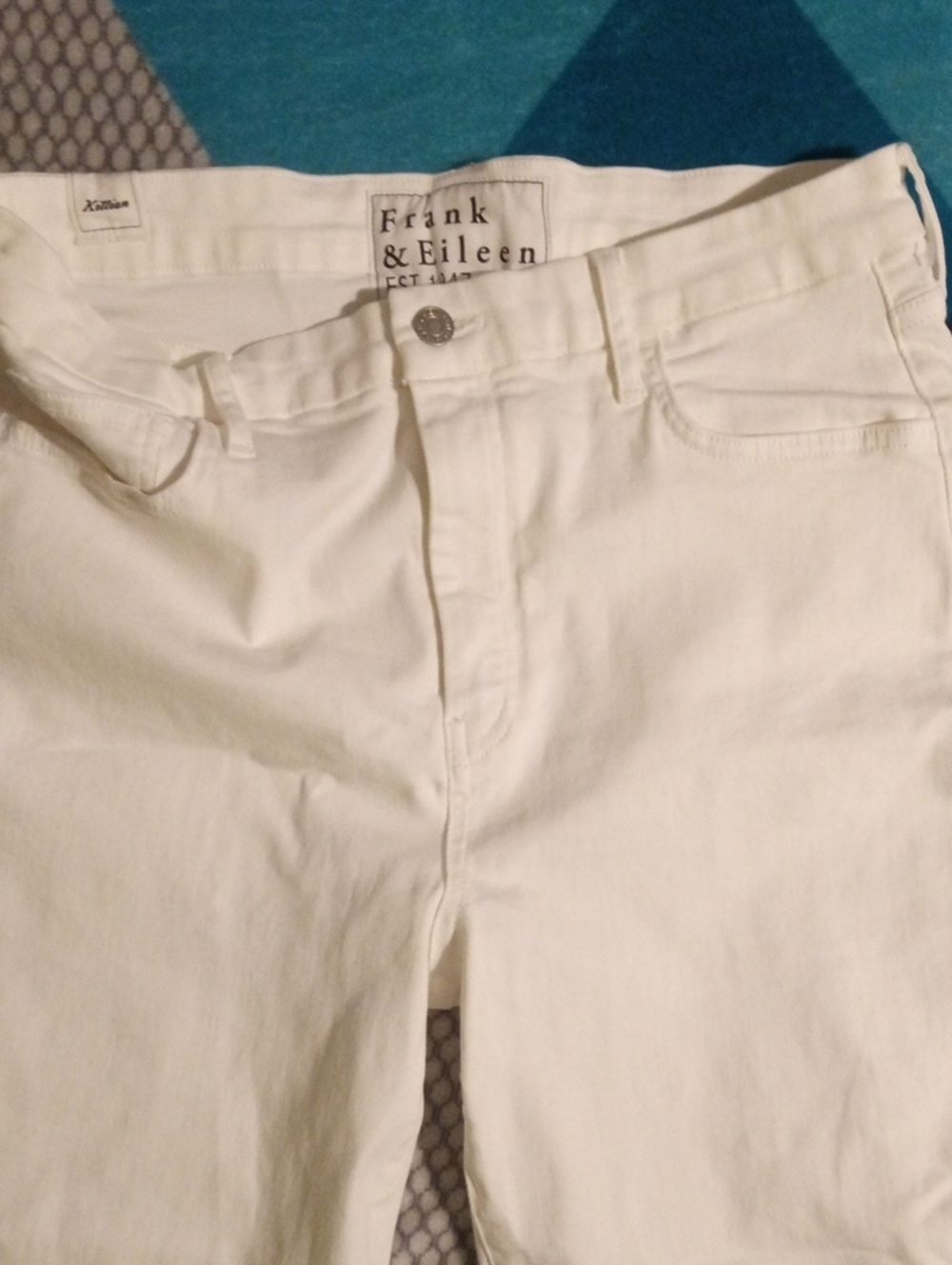 Frank & Eileen High-Rise White Jeans